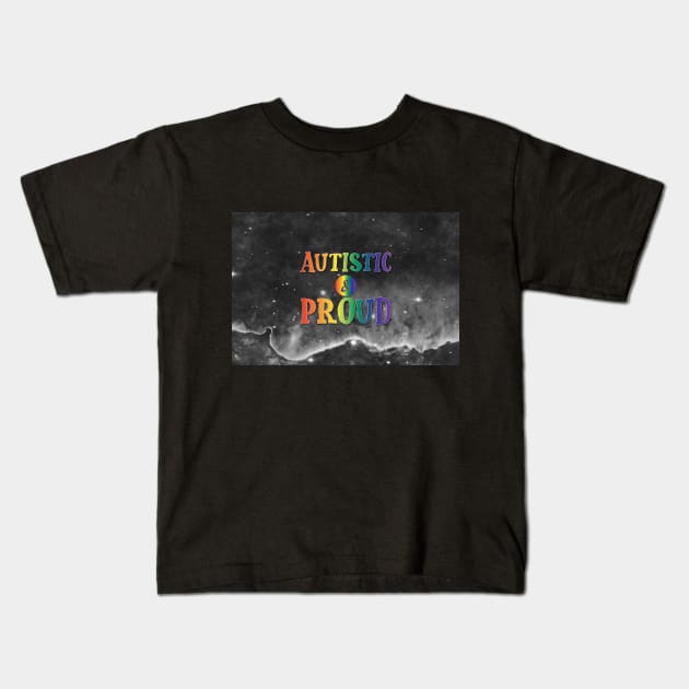 Autistic and Proud: Classic Pride Kids T-Shirt by SarahCateCreations